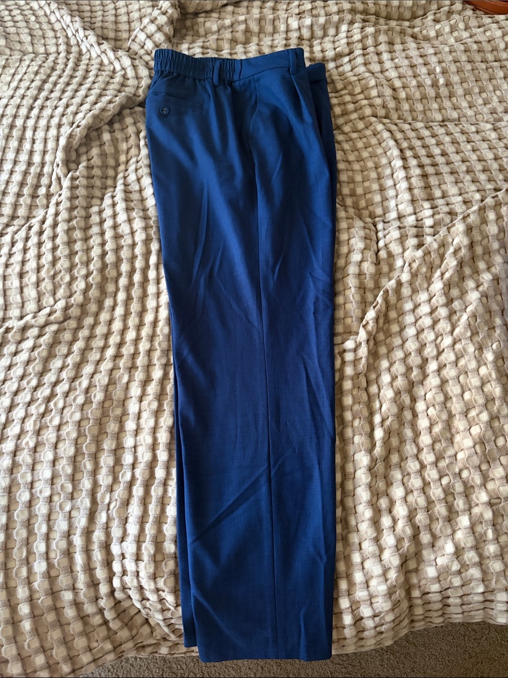 Liverpool Women's Navy Blue Straight-Leg Trousers